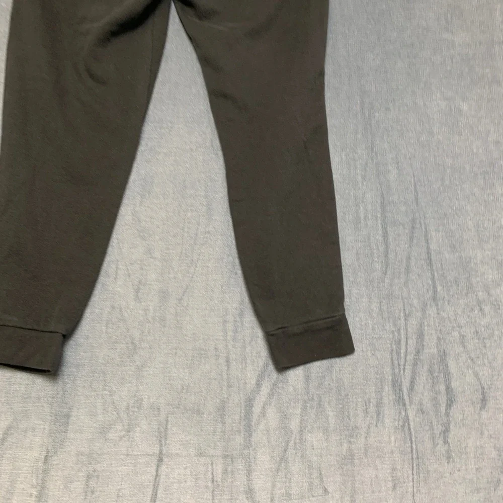 Adidas Sweatpants Mens Medium Black Fleece Lined Logo Athletic Tapered Leg